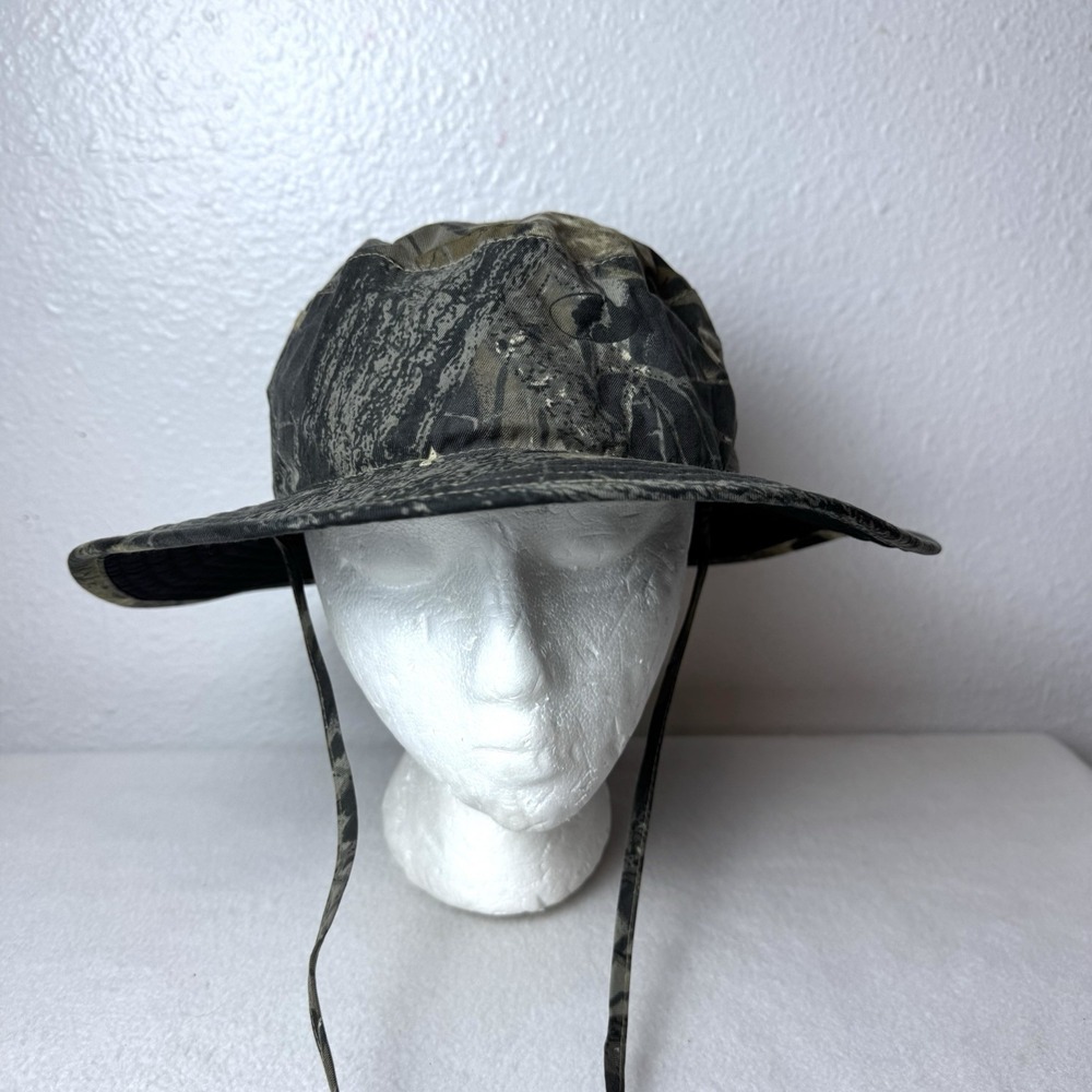 Columbia Camo‎ Booney Hat Camouflage Size S/M Chinstrap Bonnie Sun Outdoor Nylon